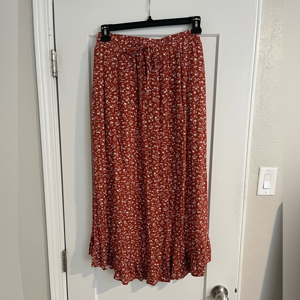 Wishlist Floral Midi Skirt